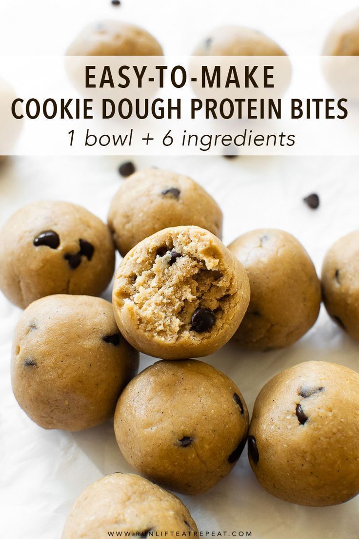 Cookie Dough Protein Bites -   17 healthy recipes Sweet easy snacks ideas