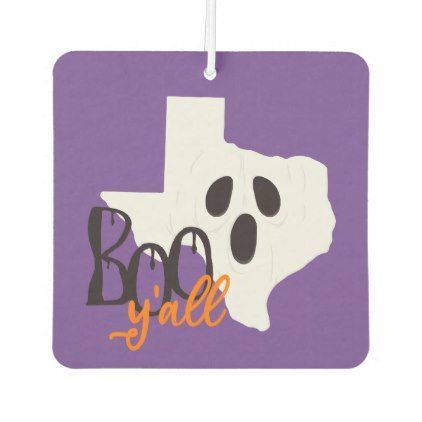 Texas Boo Y'all Halloween Air Freshener | Zazzle.com -   17 holiday Essentials air freshener ideas