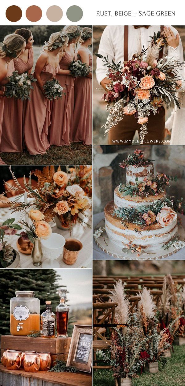 Top 10 Fall Wedding Color Scheme Ideas for 2020 Trends -   17 wedding fall ideas