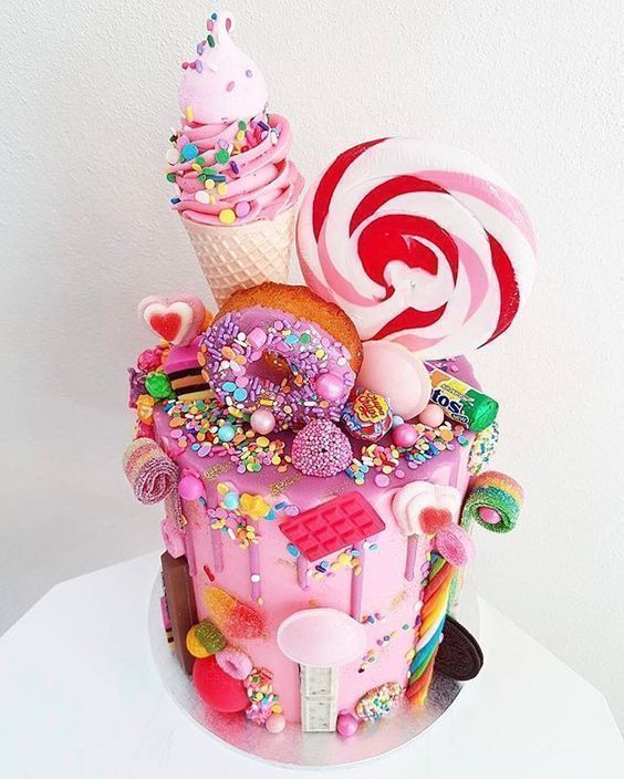 24 epic macaroon birthday cake ideas to inspire your next birthday celebrations | Bunnies | Beauty | Photoshoot | All the stuff I care about -   18 candy cake ideas