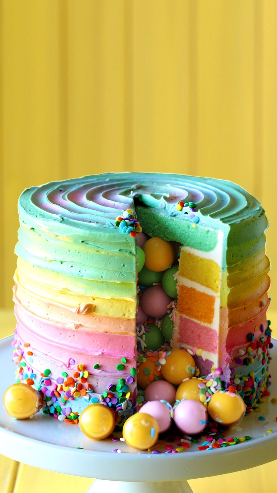 Rainbow Candy Surprise Cake -   18 candy cake ideas