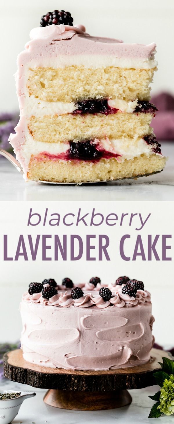 Blackberry Lavender Cake | Sally's Baking Addiction -   18 desserts Cake fancy ideas