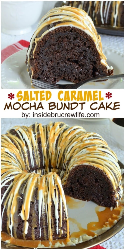 Salted Caramel Mocha Bundt Cake -   18 desserts Cake fancy ideas