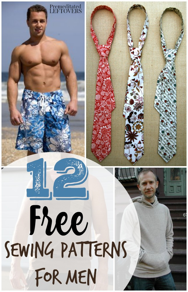 Men's Free Sewing Patterns -   18 DIY Clothes For Men handmade gifts ideas