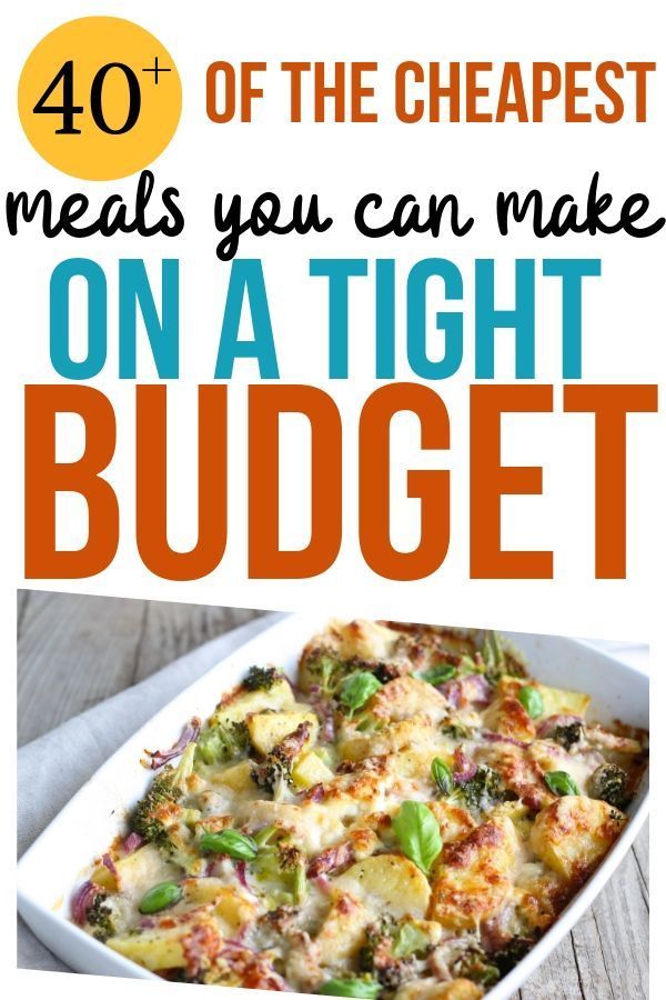 Cheap Easy Meals to Make When You're Broke -   18 healthy recipes On A Budget frugal ideas