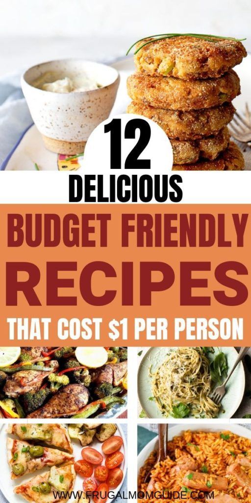 12 Budget Friendly Recipes that Cost $1 per Person -   18 healthy recipes On A Budget frugal ideas