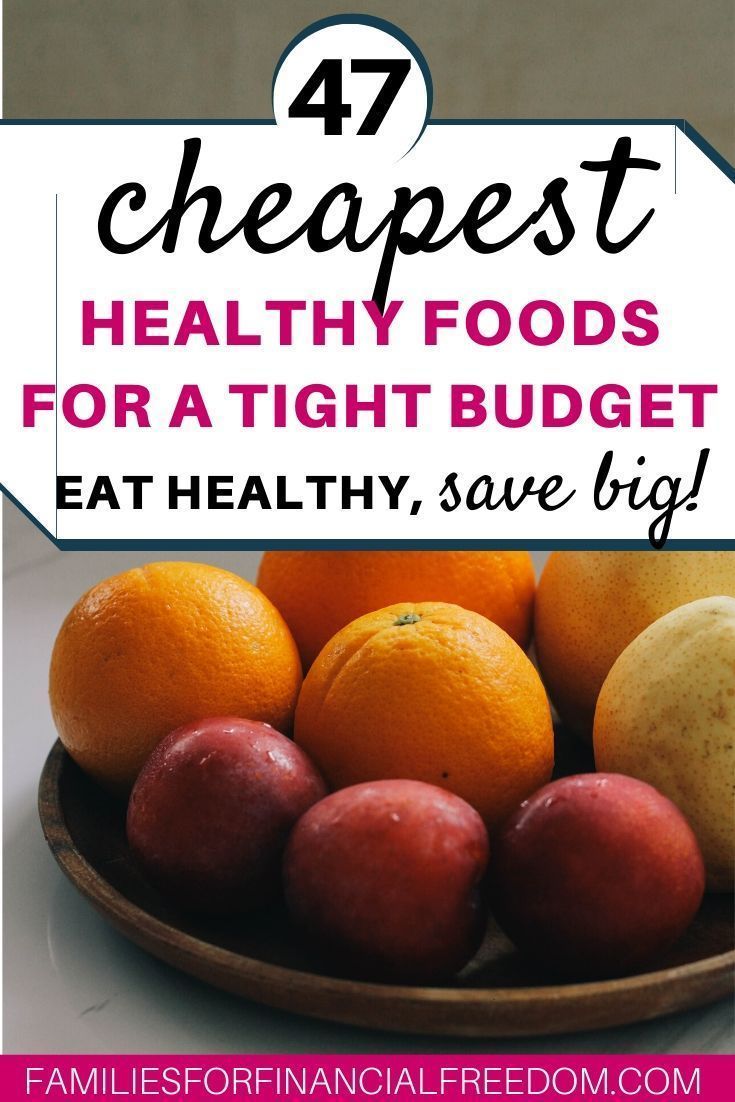 47 of the Cheapest Healthy Foods to Slash Your Grocery Budget! - Families for Financial Freedom -   18 healthy recipes On A Budget frugal ideas