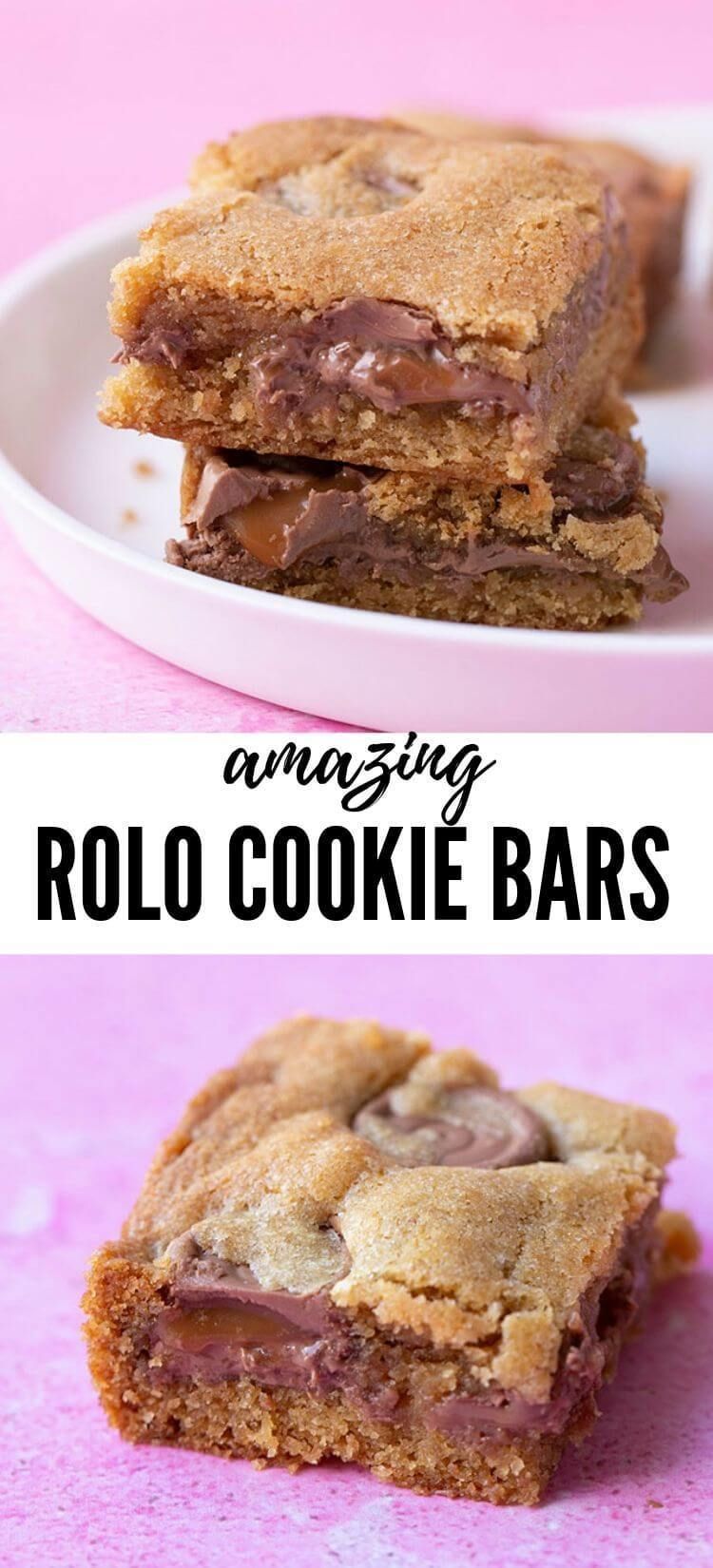 Amazing Rolo Cookie Bars - Sweetest Menu -   19 desserts Bars dads ideas