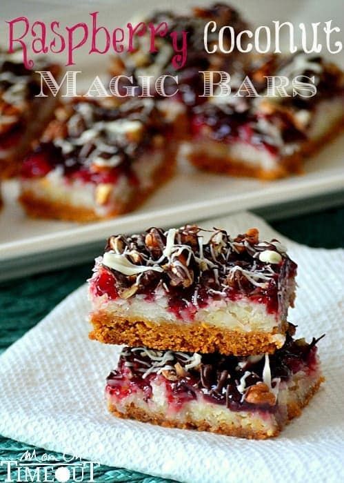 Raspberry Coconut Magic Bars Recipe -   19 desserts Bars dads ideas