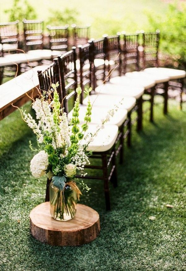 34 Stylish Outdoor Wedding Aisle D?cor Ideas -   19 modern wedding ideas