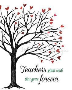 Teacher Touches Heart Decal, Teaching Wall Quote, Classroom Decal, Teacher Appreciation Gift, Vinyl -   19 planting Quotes for teachers ideas