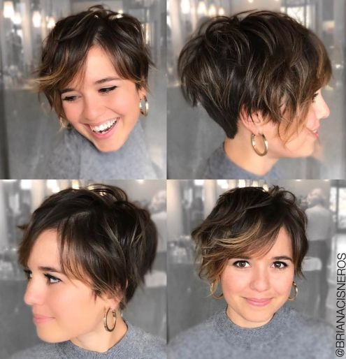 50 Super Cute Looks with Short Hairstyles for Round Faces -   6 hairstyles Corto capas ideas