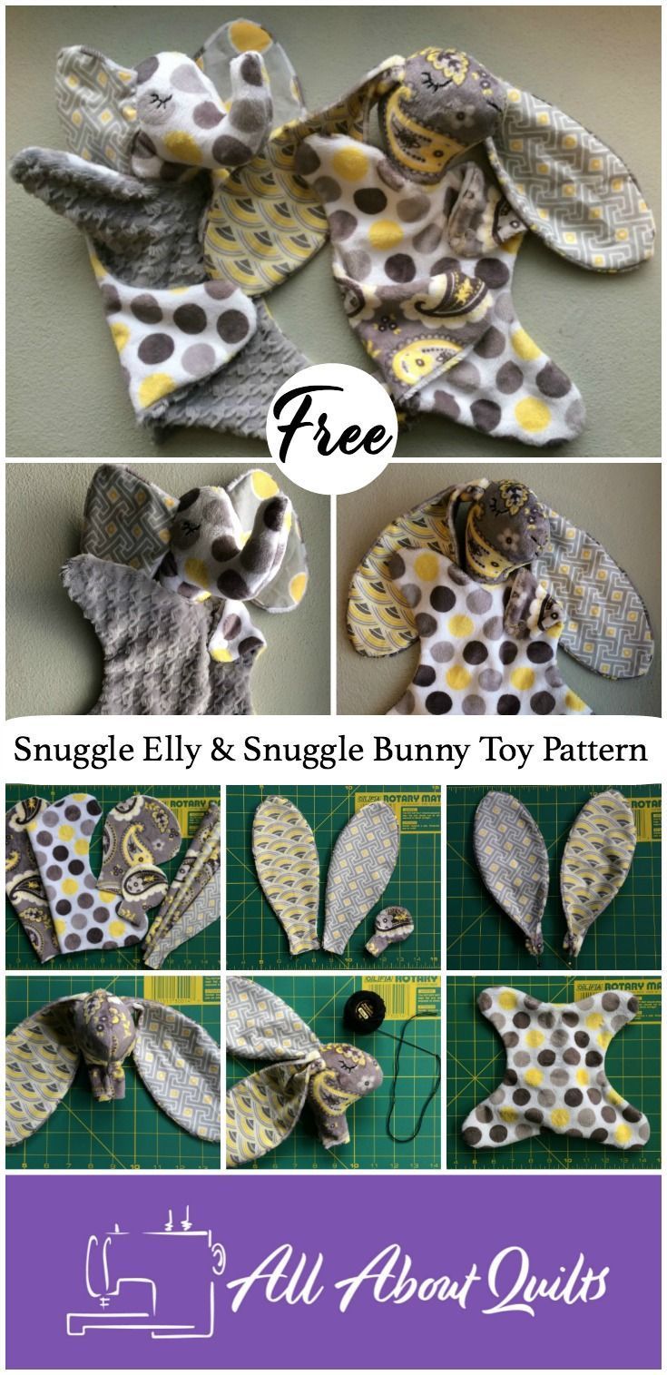 Bunny Toy -   7 fabric crafts Toys free pattern ideas