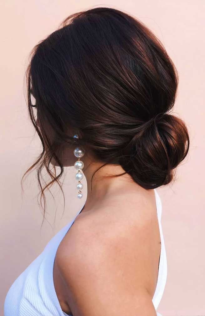 100 Best Wedding Hairstyles Updo For Every Length -   9 hair Bun prom ideas