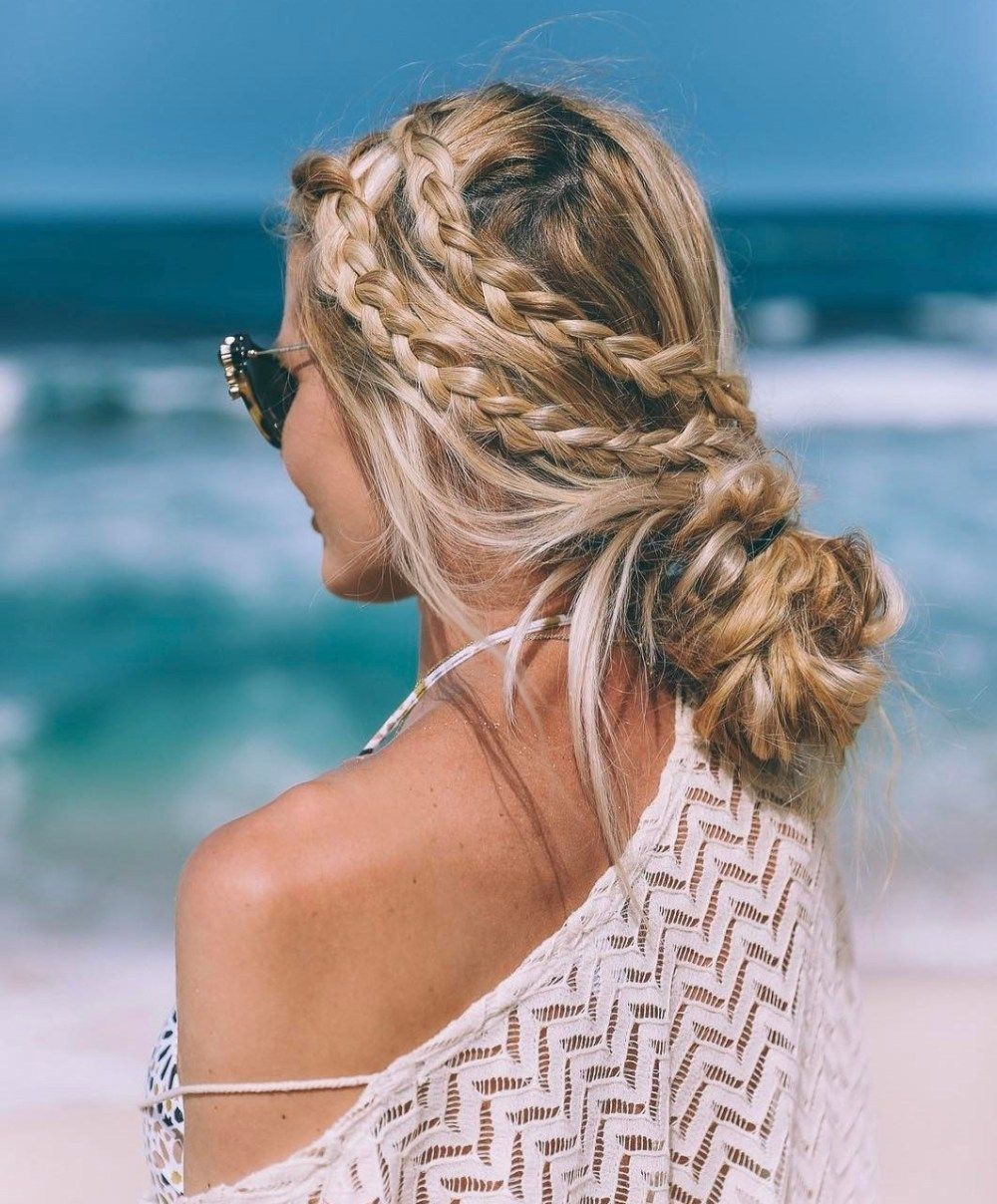 20 Inspiring Beach Hair Ideas for Beautiful Vacation -   11 summer hairstyles Braided ideas