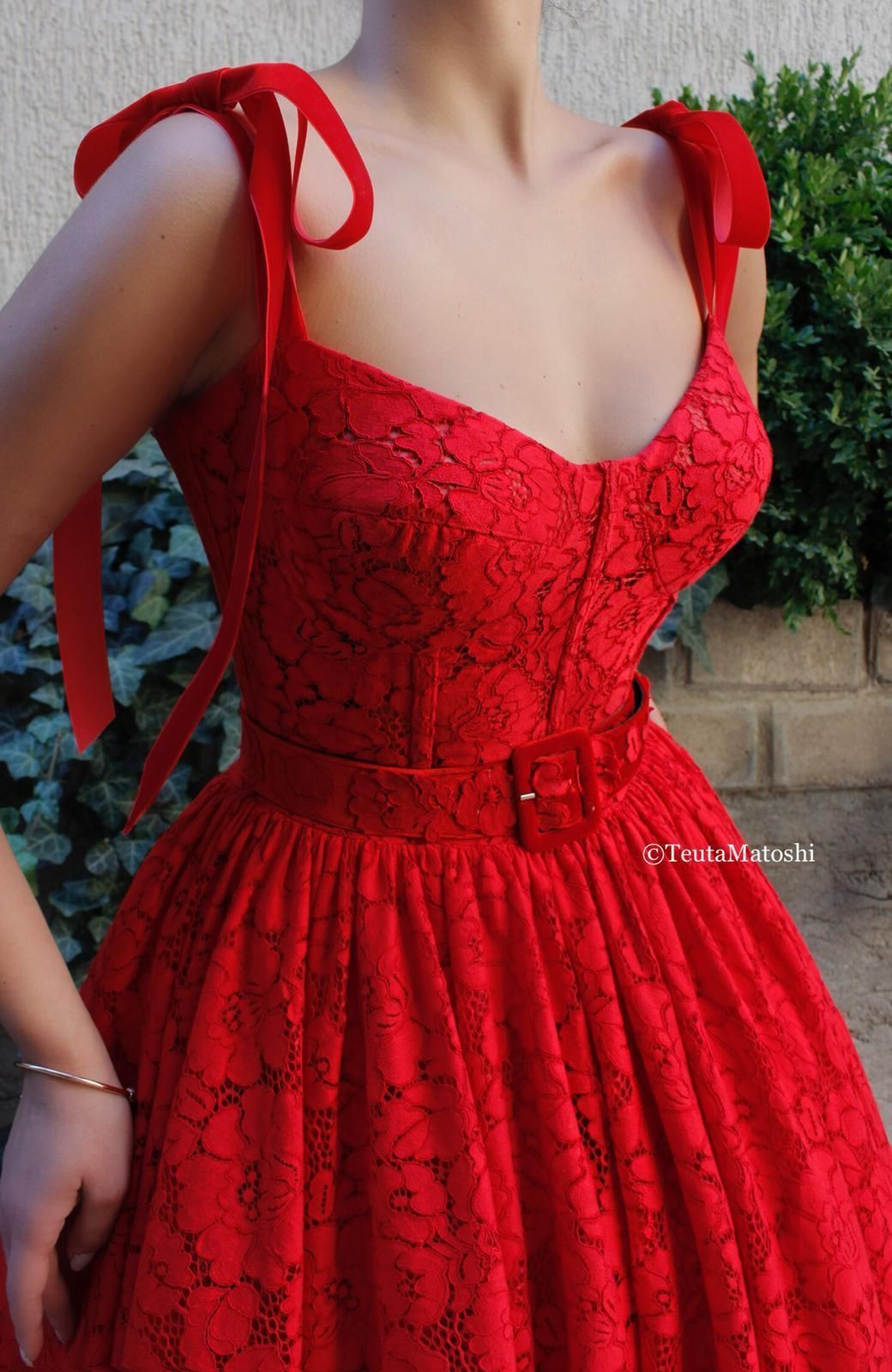 Loving Red Blooms Gown -   12 red dress Coctel ideas