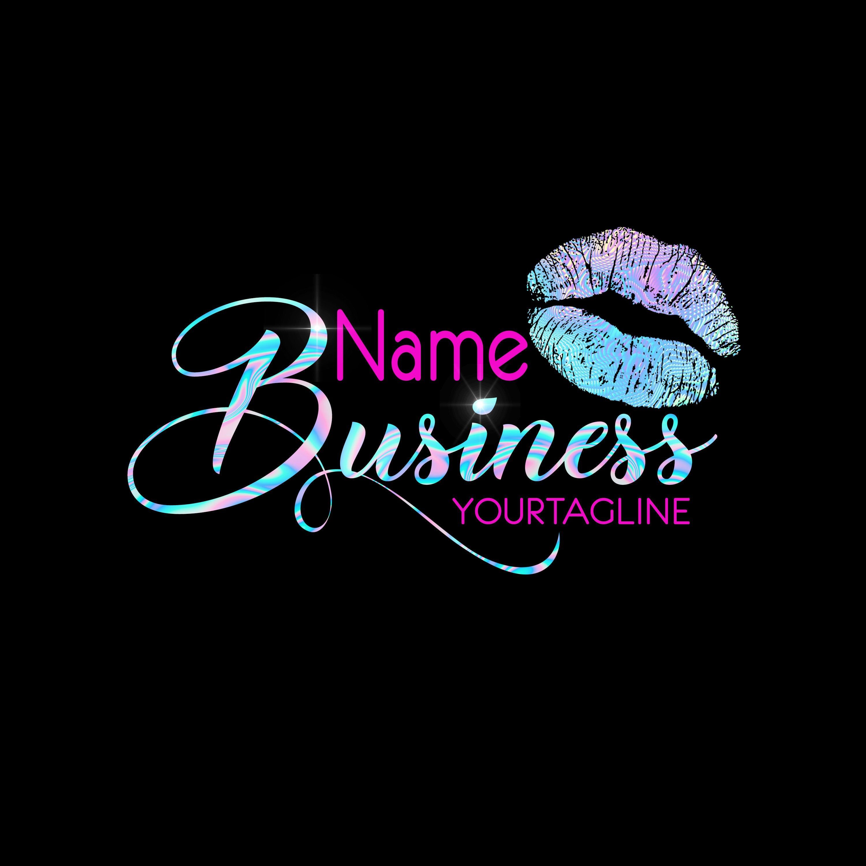 beauty Logo design, Premade logo design, Makeup logo, Creative Logo, Lips Logo, Holographic logo, Beauty Blog logo, Business logo, branding -   12 special effects makeup Logo ideas