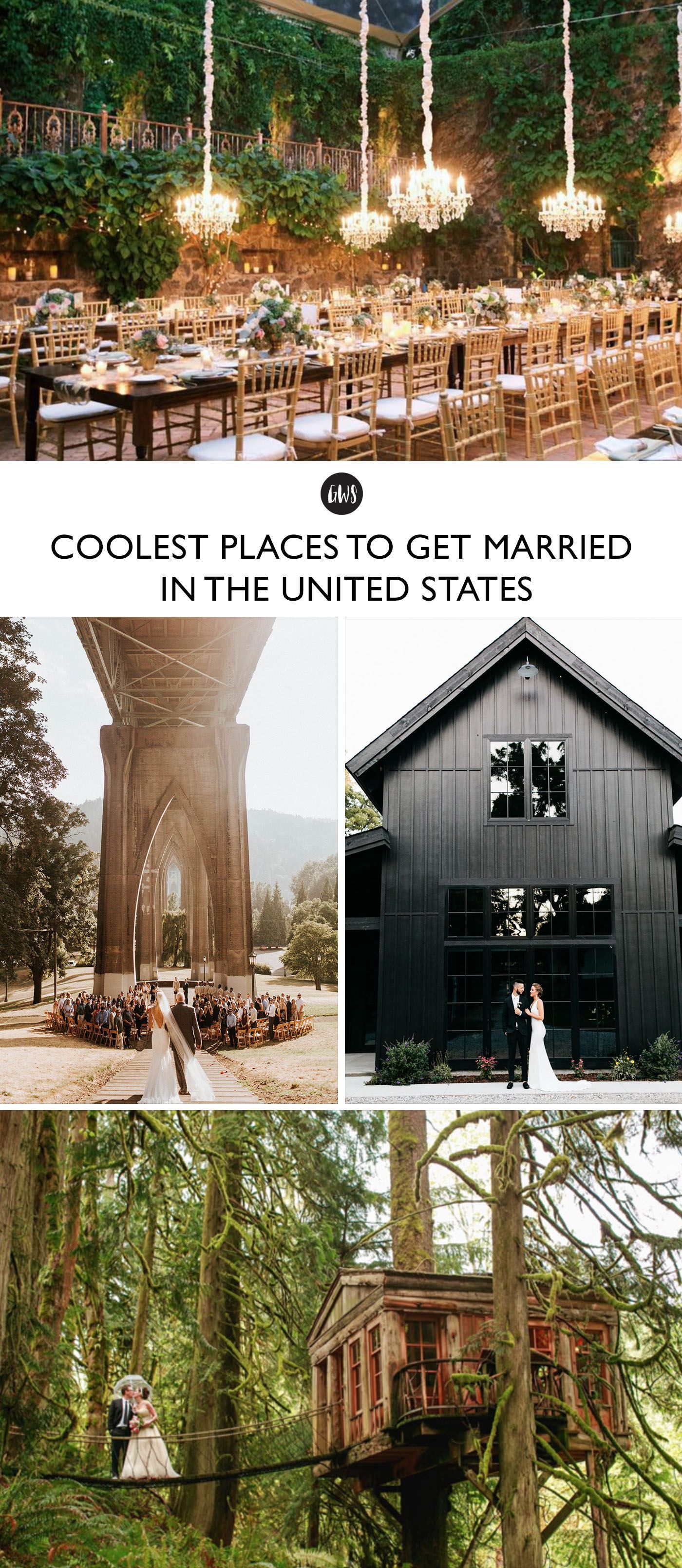 Top 26 Coolest Wedding Venues in the United States | Green Wedding Shoes -   12 wedding Destination united states ideas