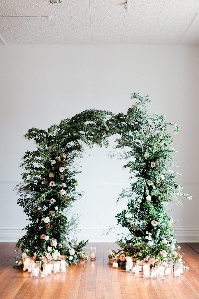 20 Greenery Filled Winter Wedding Ideas to Inspire -   14 winter wedding Arch ideas