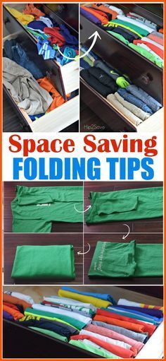 How To Fold Clothes to Save Space (Organizing Tip Using KonMari Folding Method) -   15 DIY Clothes Organizer fashion ideas