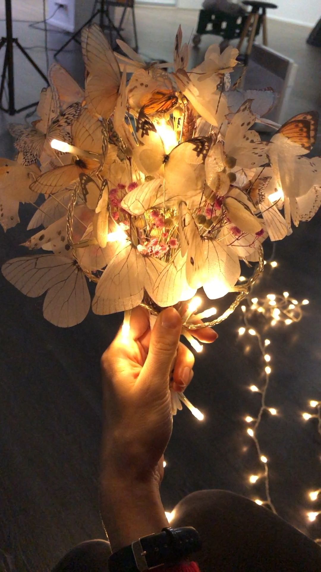 Butterfly Bouquet for night ceremonyвњЁ -   15 wedding Forest bouquet ideas