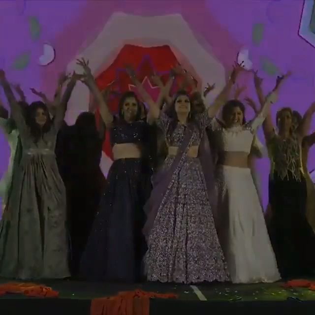 Bride & Bridesmaids on Sangeet Night -   16 dress Dance songs ideas