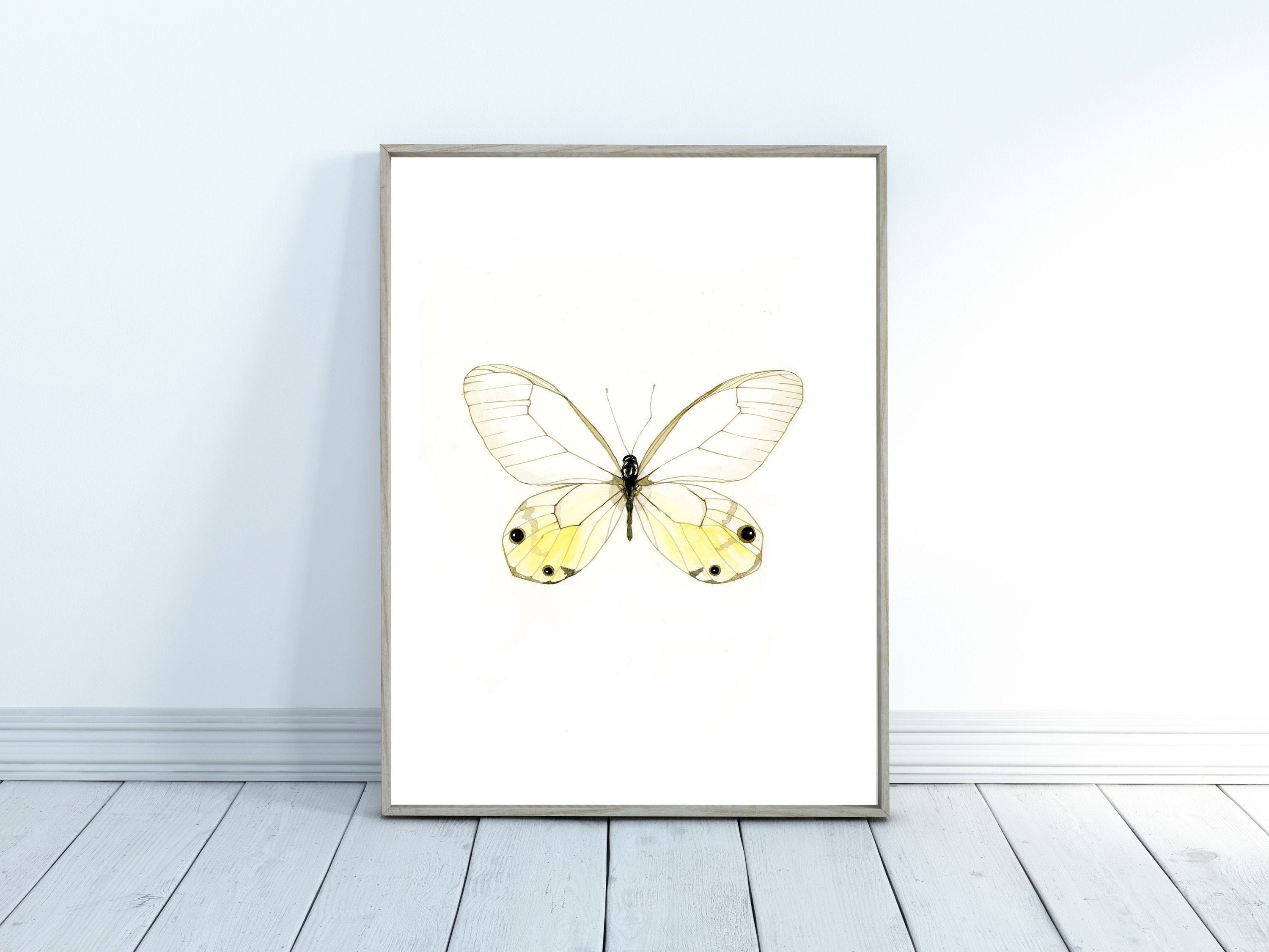 Yellow Butterfly Printable Wall Art Digital Download, Dining Room , Living Room, Bed Room Decor, *INSTANT DOWNLOAD* -   16 room decor Yellow etsy ideas