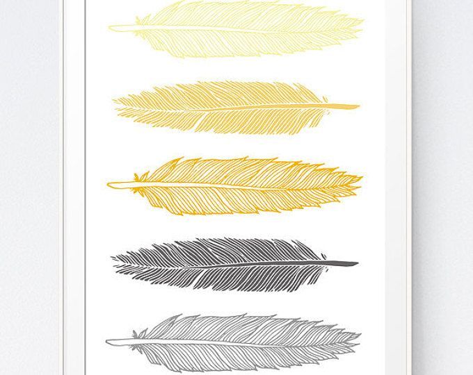 Shadows of Grey and Yellow Abstract Print, Mustard and Gray Minimalist Art, Gold and Grey Wall Art, Home Wall Art Triangle, INSTANT DOWNLOAD -   16 room decor Yellow etsy ideas