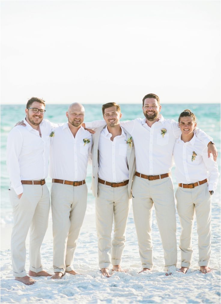 Arkins Wedding // Jade + Dan // Highlands House // Santa Rosa Beach, FL  — Sweet Julep Photography -   16 wedding Beach attire ideas