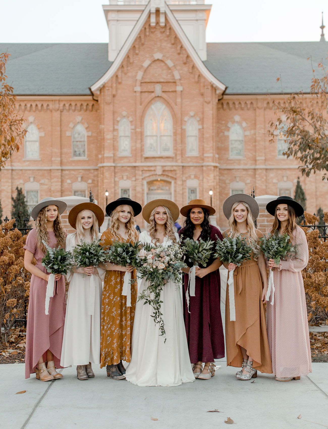 We'd Rock This Boho Bridesmaids Look at the Drop of a Hat | Green Wedding Shoes -   16 wedding Bridesmaids gowns ideas