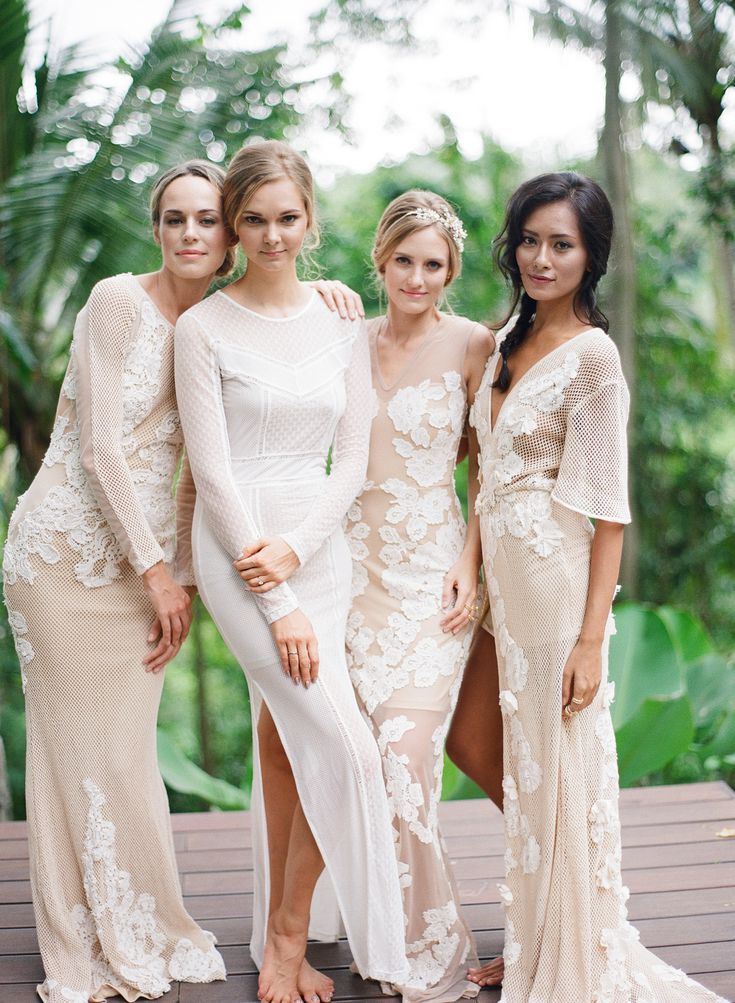 25 Bridesmaids Who Killed the Fashion Game With Unique Bridesmaid Dresses -   16 wedding Bridesmaids gowns ideas