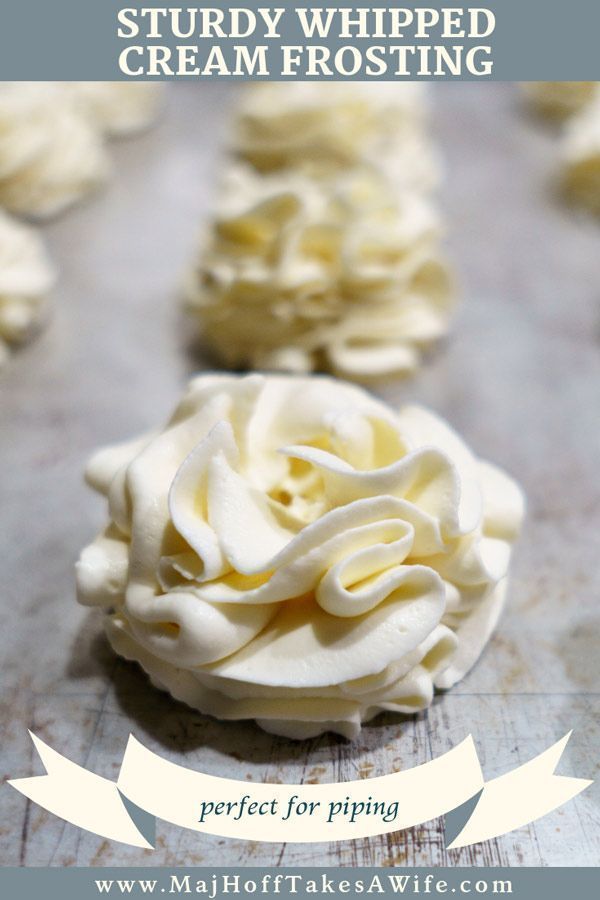 Sturdy Whipped Cream Frosting - Major Hoff Takes A Wife : Family Recipes & Travel Inspiration -   17 cake Easy whipped topping ideas