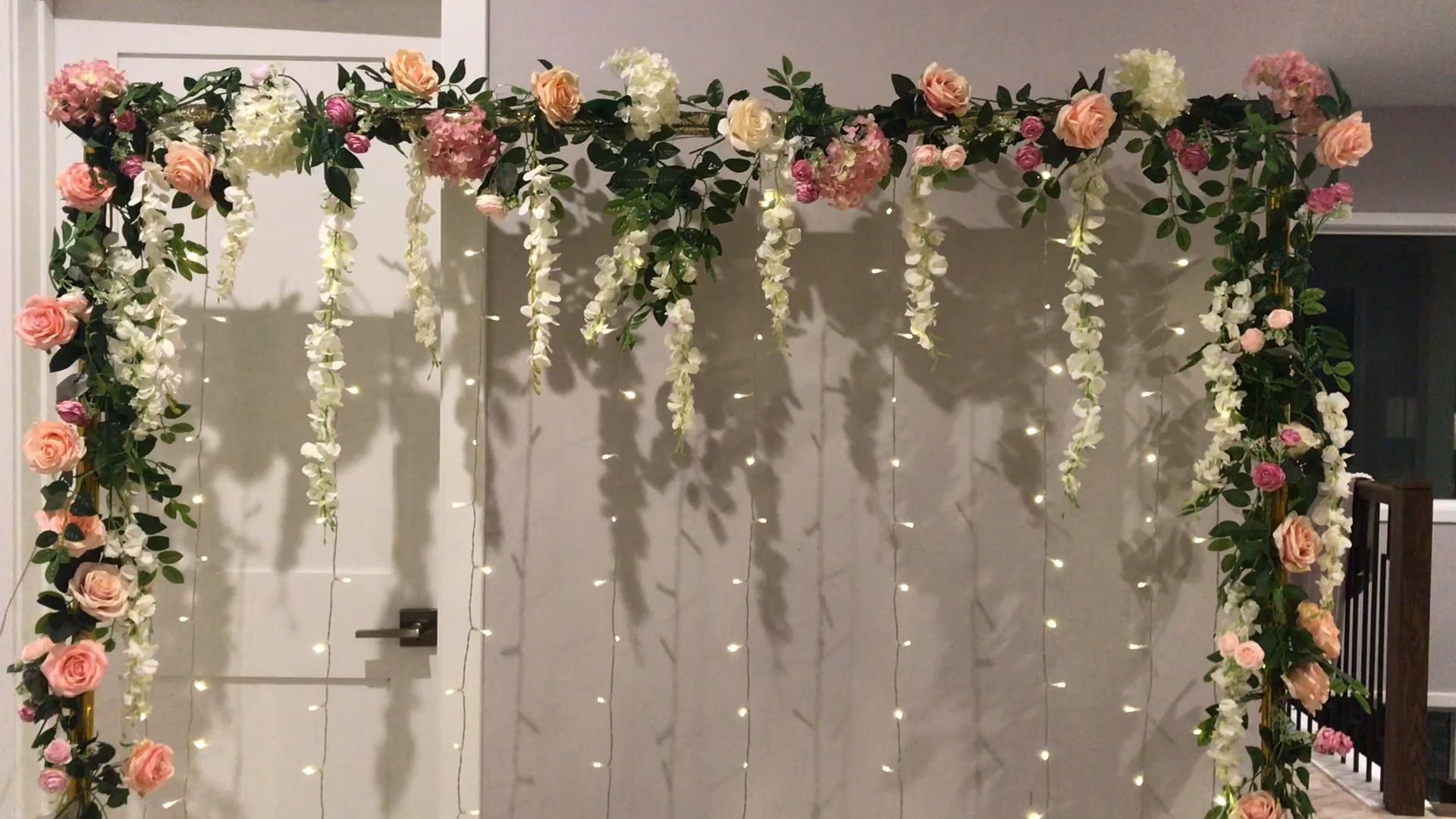 DIY - floral backdrop -   17 easy wedding Backdrop ideas