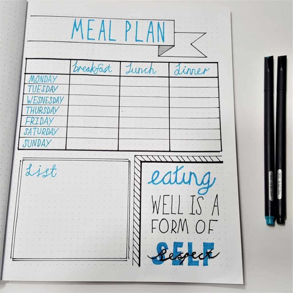 Weight Loss Tracker Ideas for Bullet Journal in 2020 -   17 fitness Journal exercise ideas