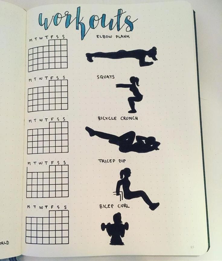 17 fitness Journal exercise ideas