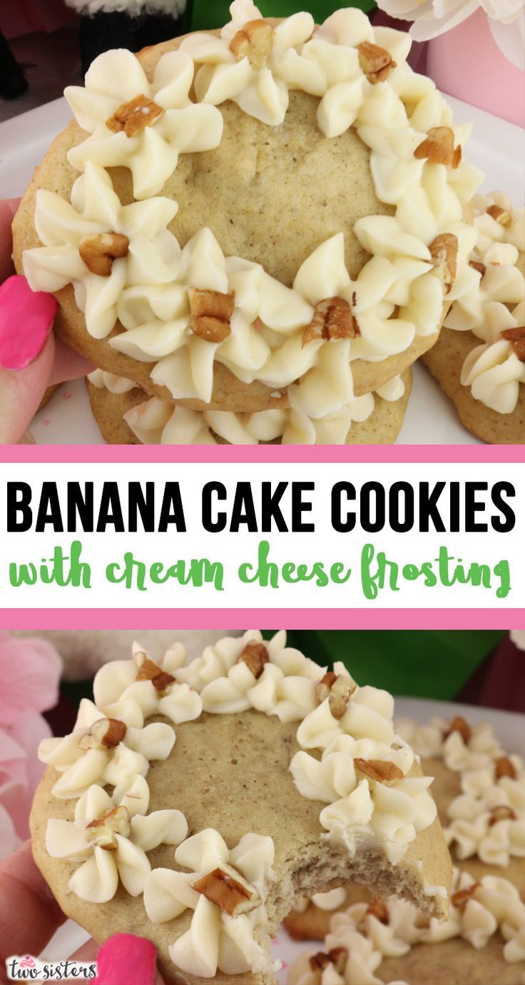 Banana Cake Cookies with Cream Cheese Frosting -   18 banana cake Cookies ideas