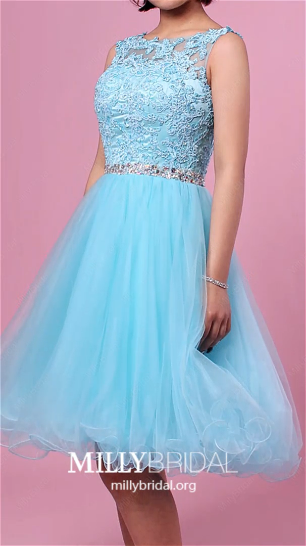 2019 Short Prom Dresses Princess, Blue Party Dresses For Teens, Tulle Homecoming Dresses Beautiful -   18 dress Beautiful unique ideas