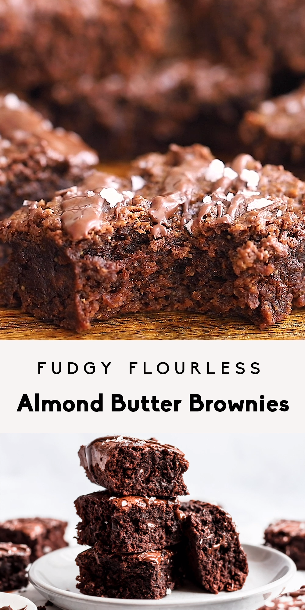 Fudgy Flourless Almond Butter Brownies (gluten free + dairy free) -   18 healthy recipes Simple maple syrup ideas