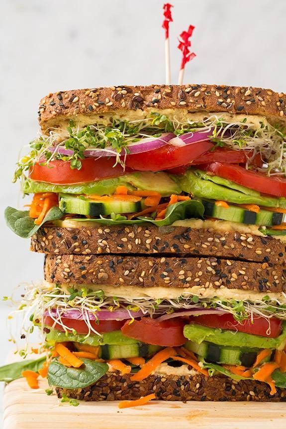 18 healthy recipes Vegetarian sandwich ideas
