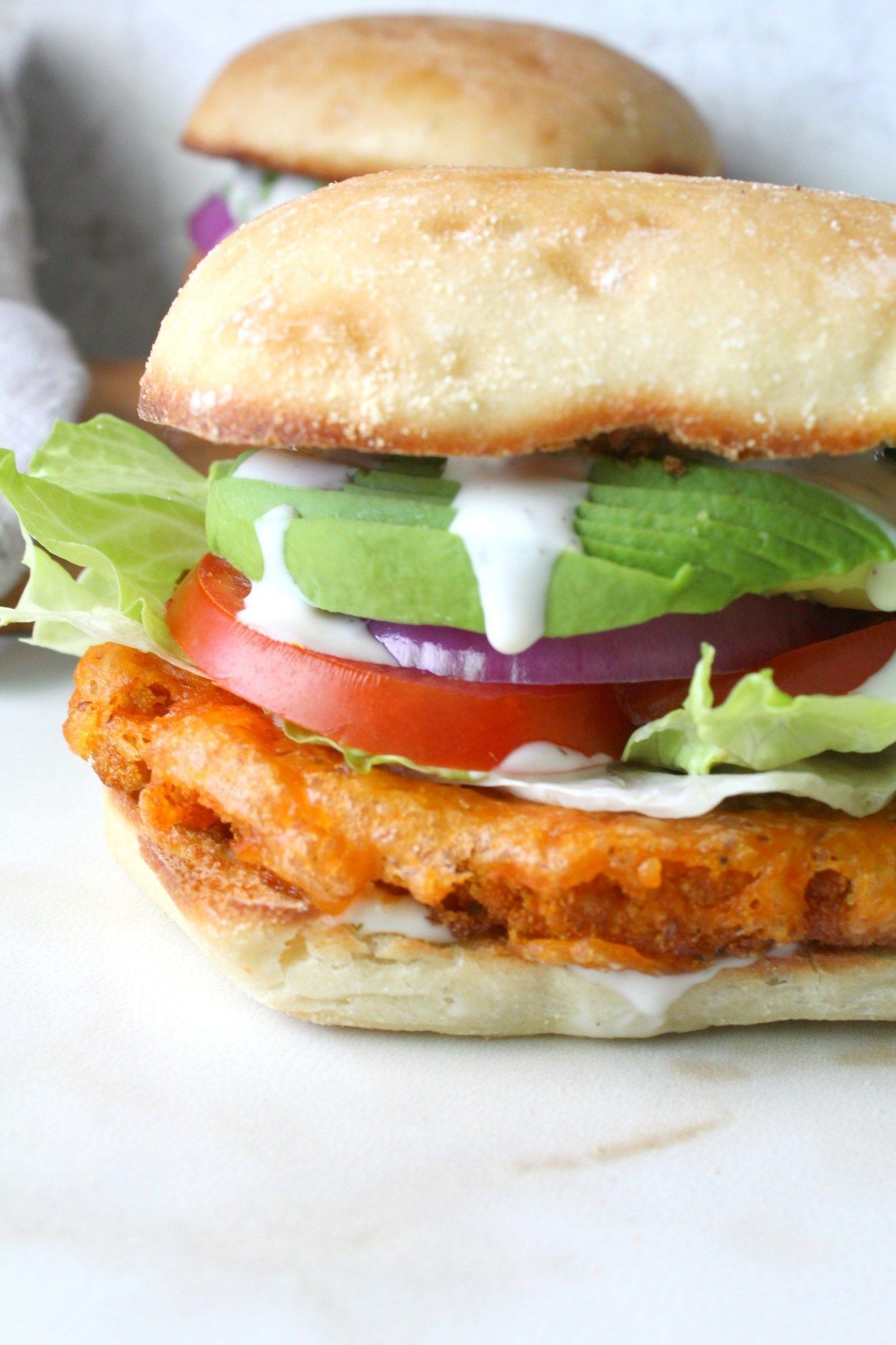 Ultimate Vegan Buffalo Cauliflower Sandwich - This Savory Vegan -   18 healthy recipes Vegetarian sandwich ideas