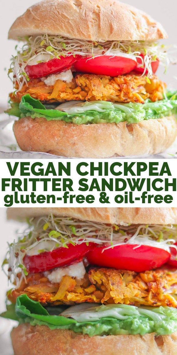 Vegan Vegetable Chickpea Fritter Sandwich | Earth of Maria -   18 healthy recipes Vegetarian sandwich ideas