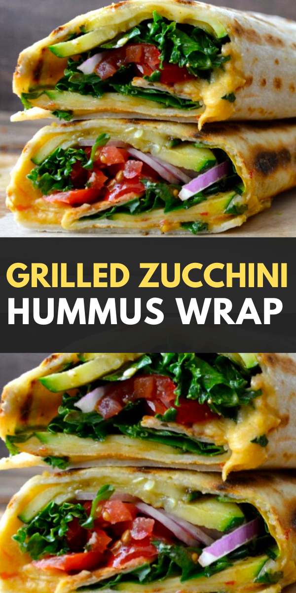 Grilled Zucchini Hummus Wrap -   18 healthy recipes Vegetarian sandwich ideas
