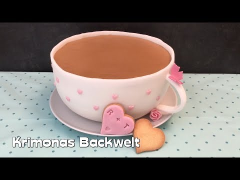 Tee / Kaffee Tasse Torte Fondant Anleitung / Cake Tea / Coffee Cup Tutorial -   20 cake Coffee cup ideas