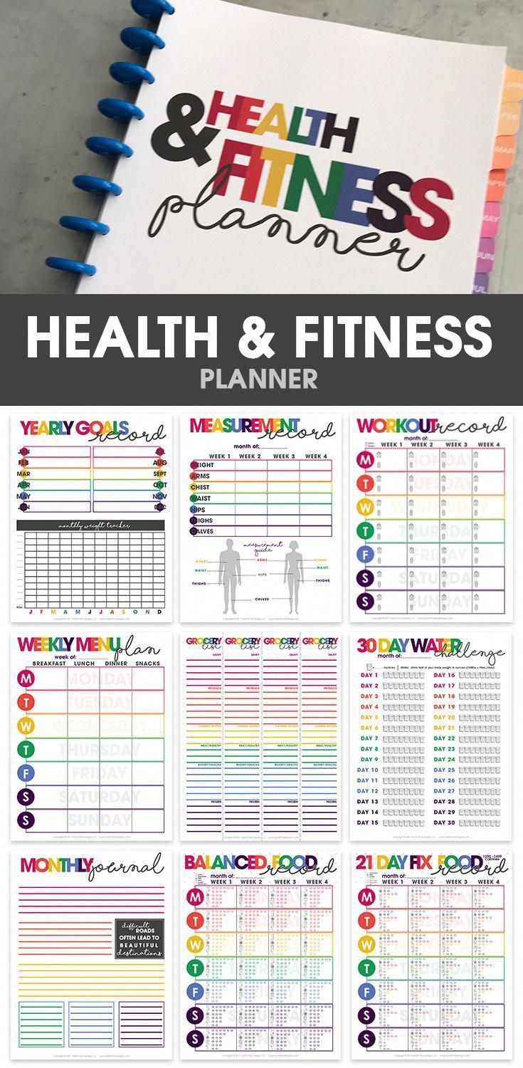 Health & Fitness Planner to Track Your Fitness Goals -   11 fitness Planner weightloss ideas