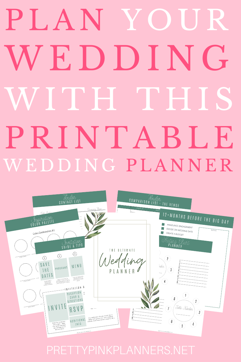 Printable Wedding Planner -   12 wedding Planner ordner ideas