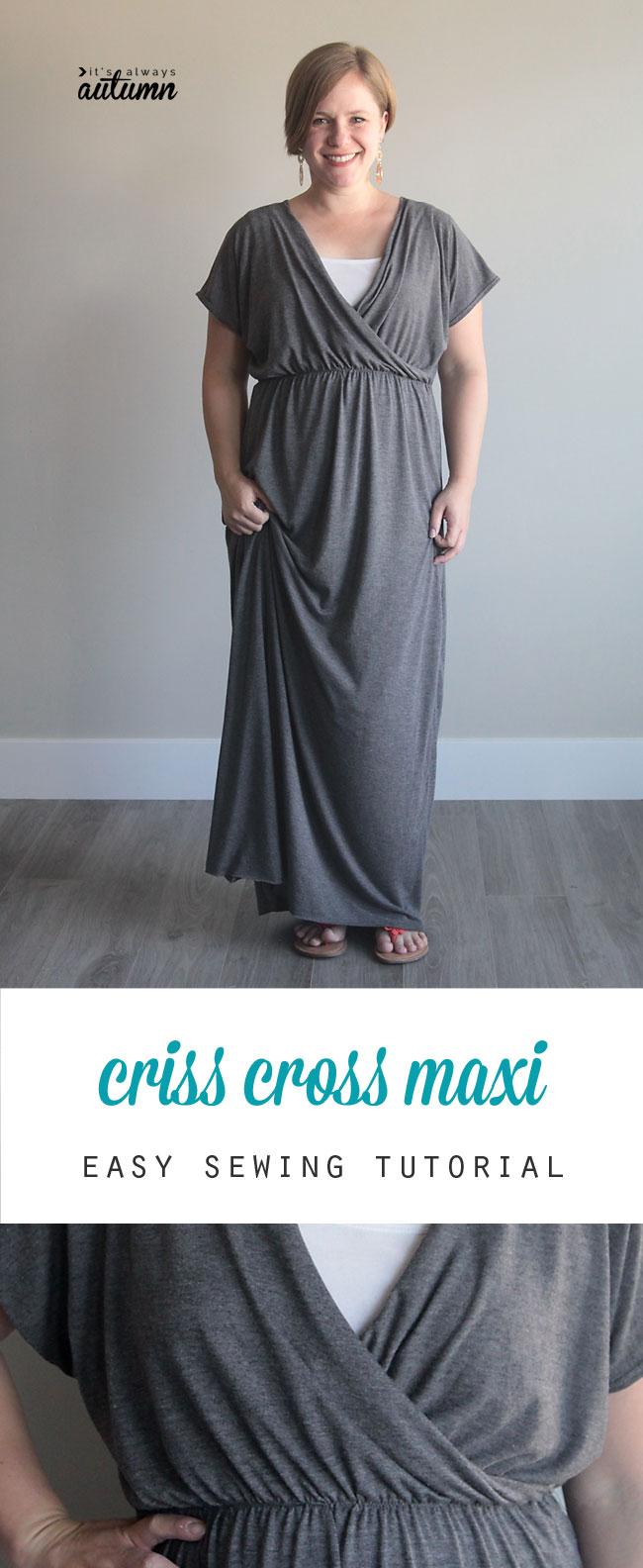 criss cross maxi dress sewing tutorial - It's Always Autumn -   13 DIY Clothes Tshirt criss cross ideas