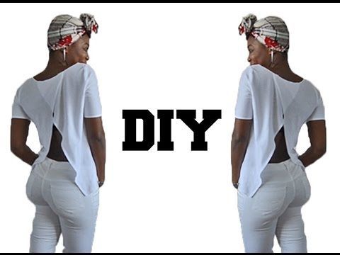 13 DIY Clothes Tshirt criss cross ideas