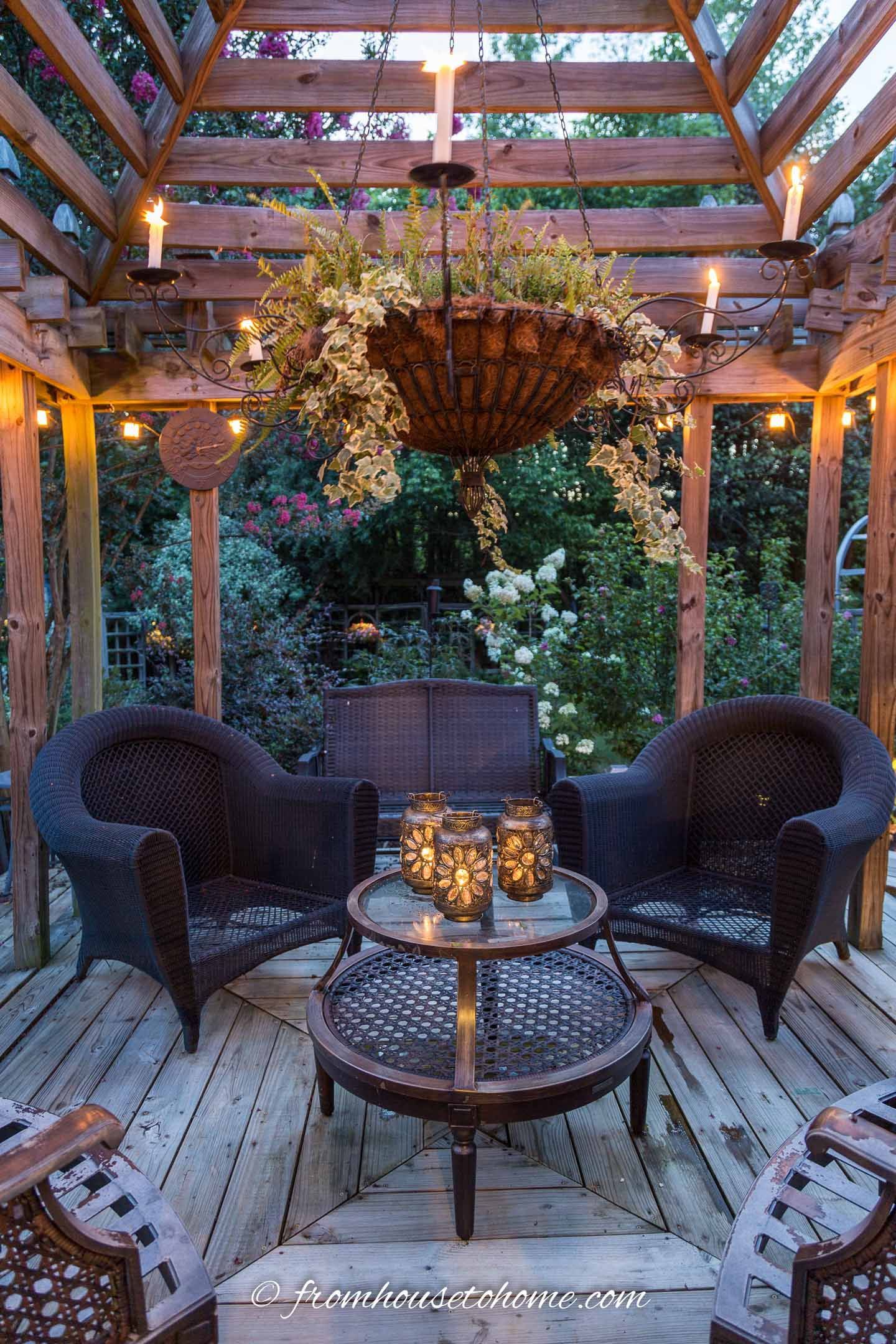 Outdoor Pergola Lighting Ideas - Gardening @ From House To Home -   13 garden design Lighting beautiful ideas