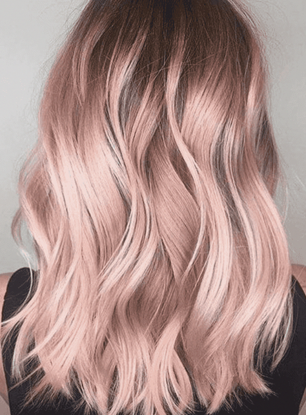30 Best Rose Gold Hair Ideas -   13 wavy hair ideas