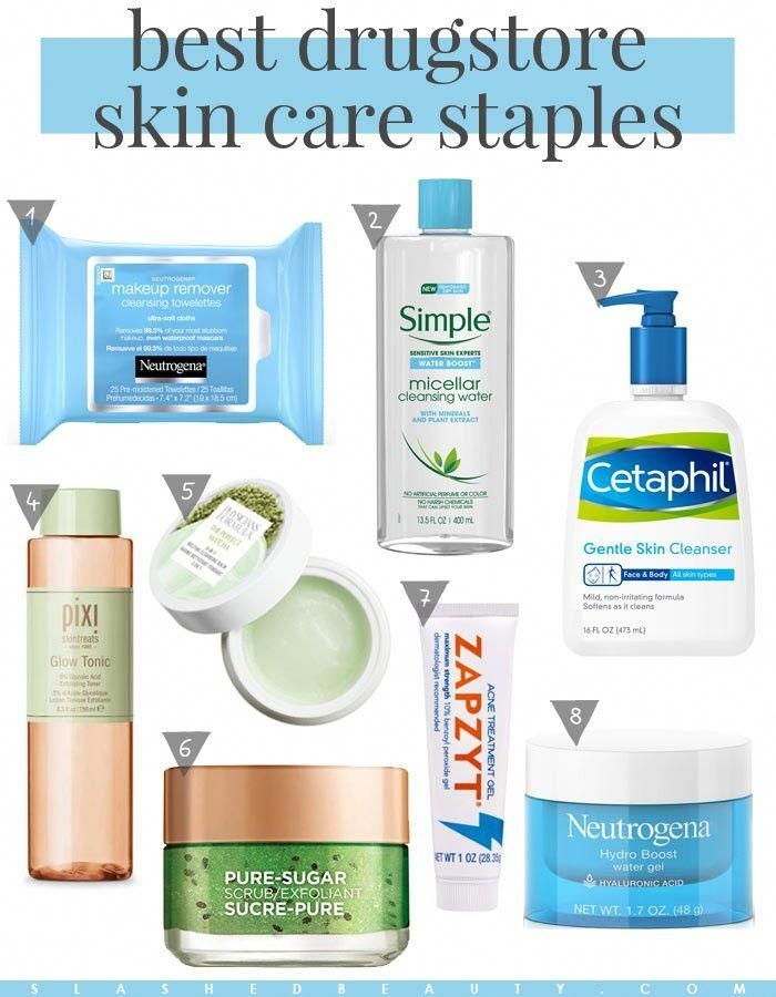 The Best Drugstore Skin Care Product Staples | Slashed Beauty -   14 skin care Drugstore make up ideas
